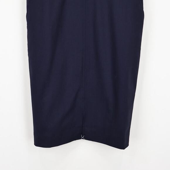 J.Crew Petite Resume Dress Italian Wool Blend Navy Blue Size 8 Petite NWT - Picture 5 of 8
